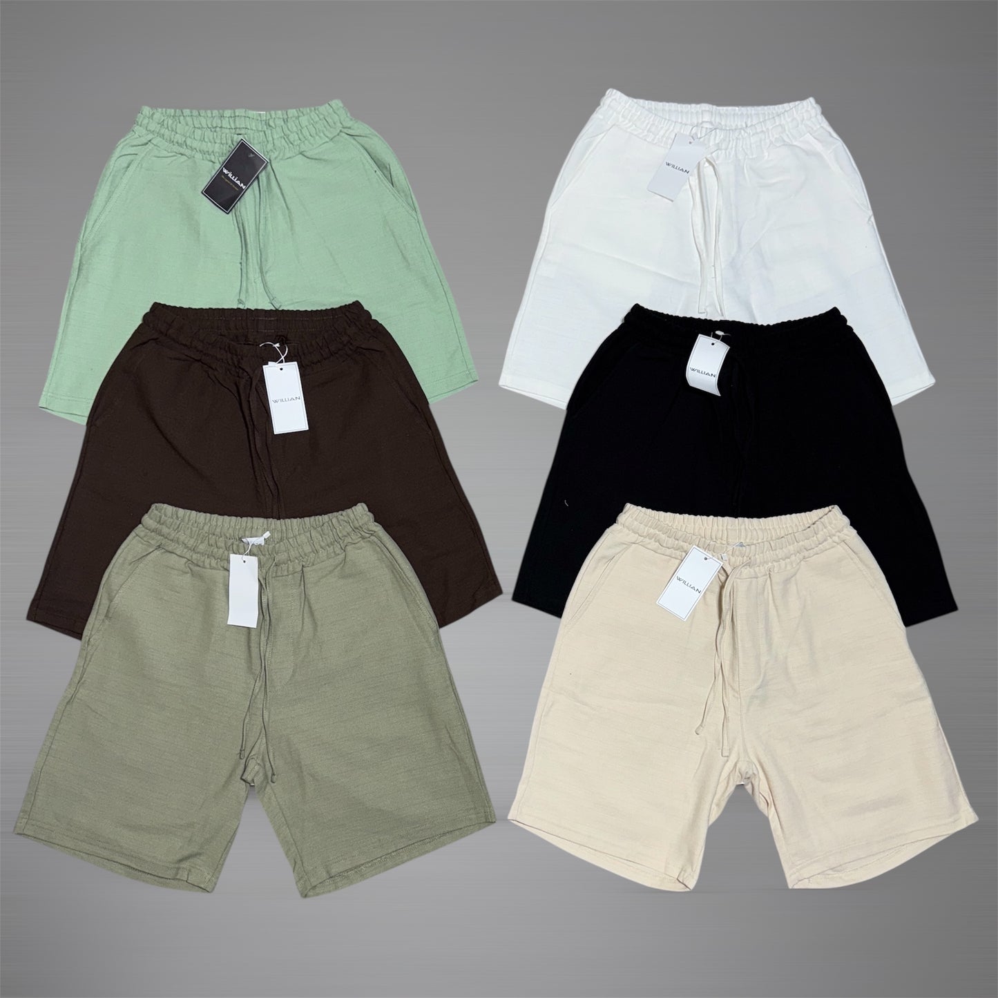 SHORTS EN LIN 100%