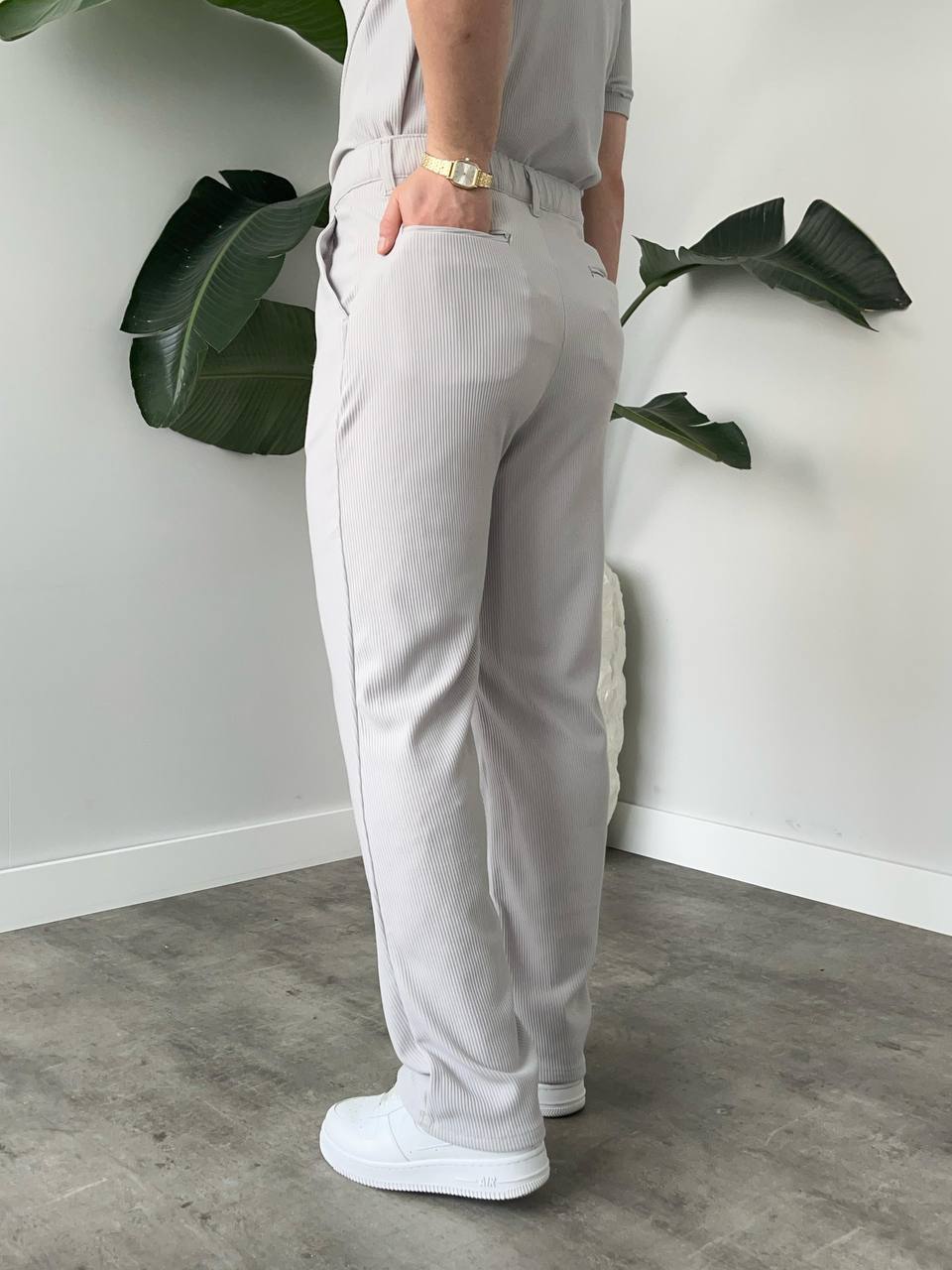 ENSEMBLE OLD MONEY GRIS CLAIR