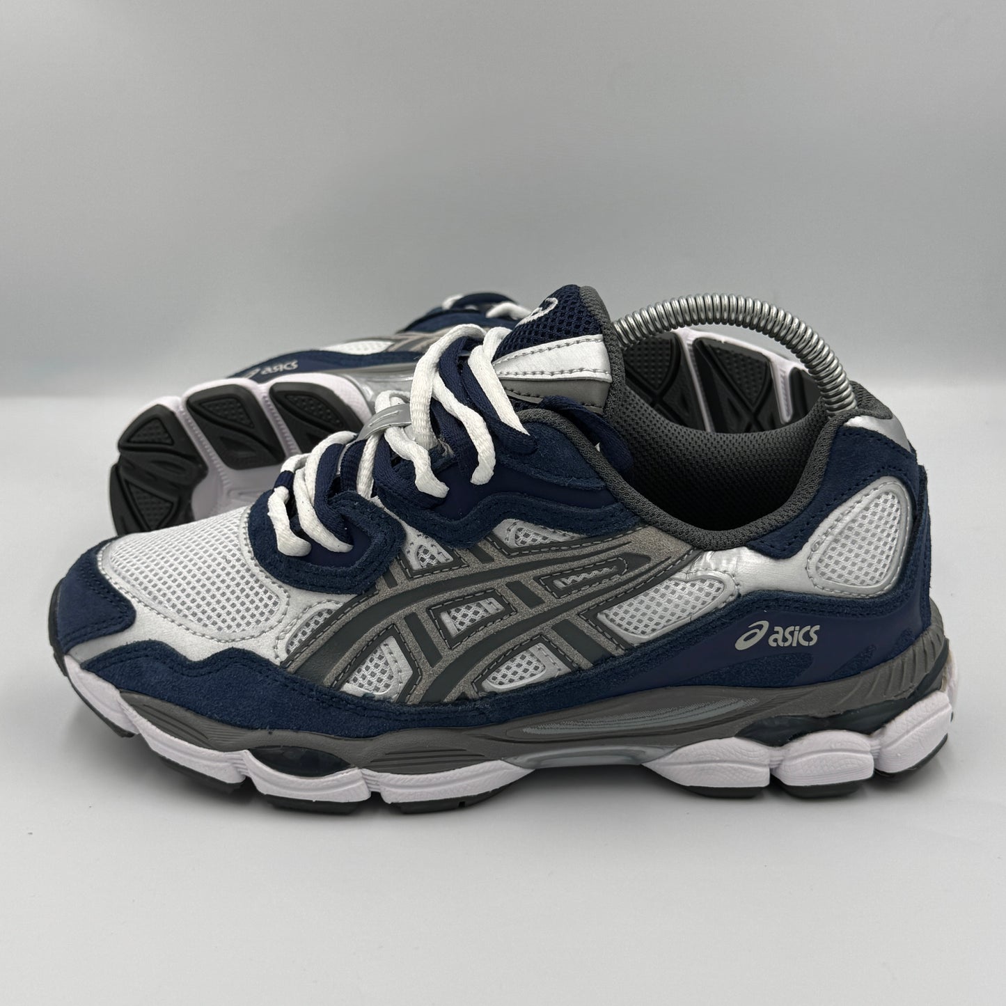 ASICS GEL NYC NAVY STEEL DOUBLE LACES