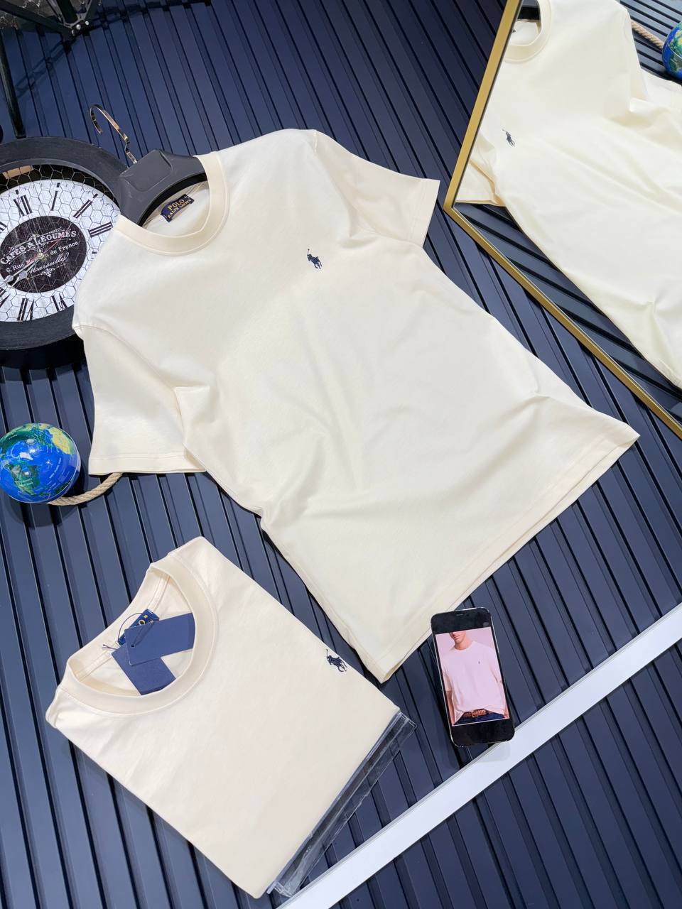 T-SHIRT RALPH LAUREN BEIGE CRÈME