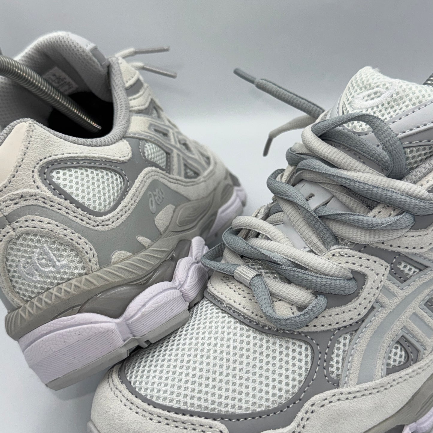 ASICS GEL NYC CLOUD GREY DOUBLE LACES ☁️