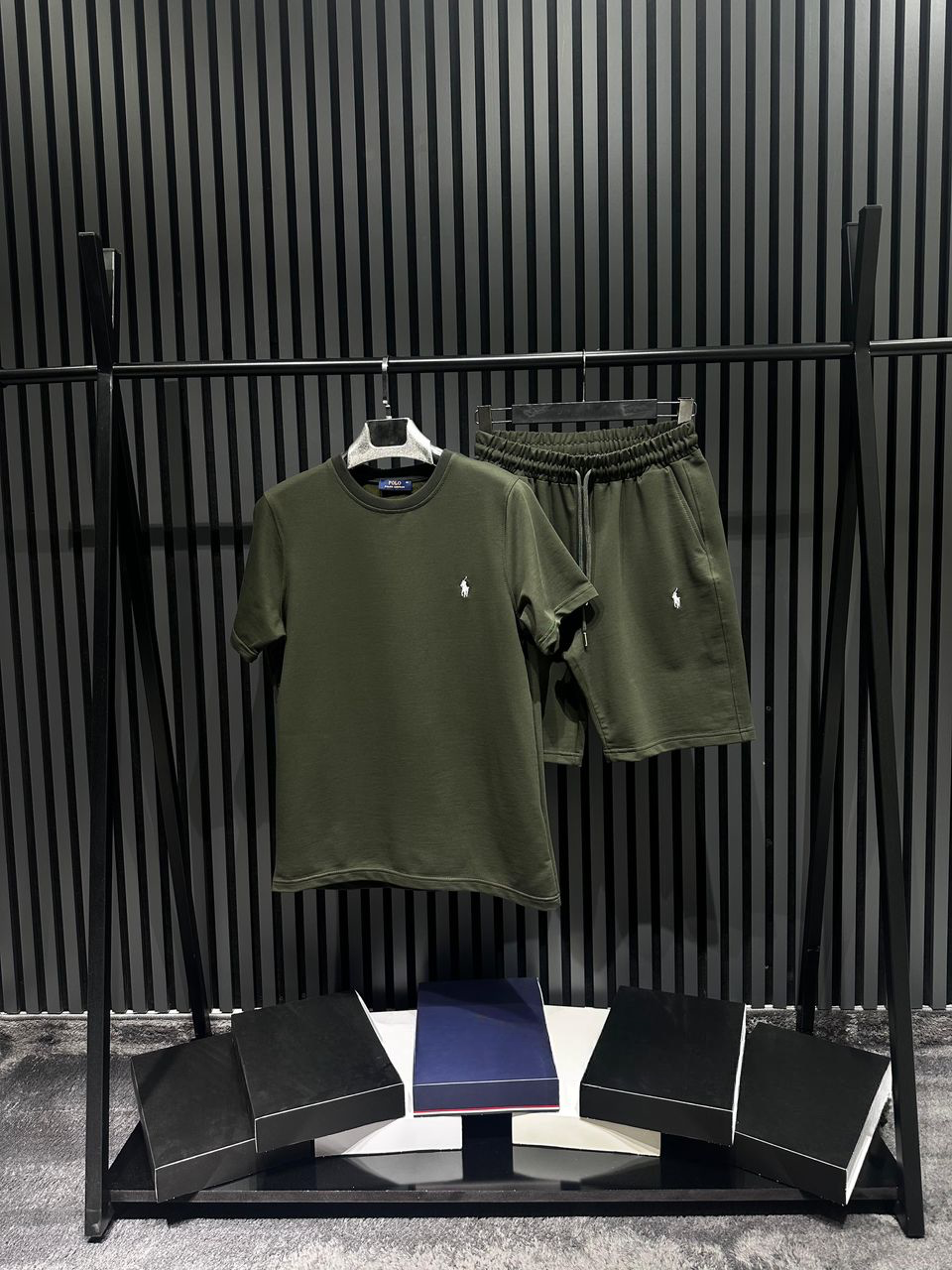 ENSEMBLE RALPH LAUREN VERT KAKI