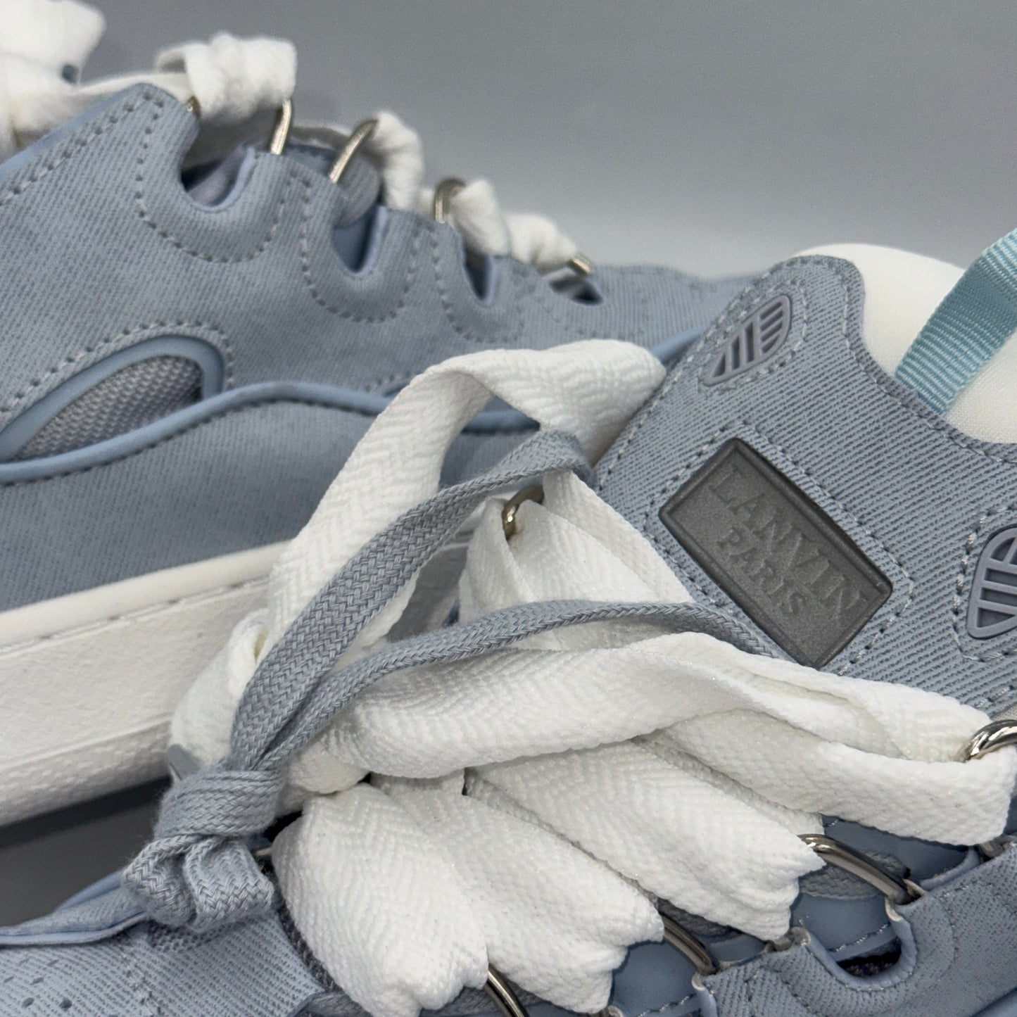 LANVIN CURB SNEAKERS BLUE