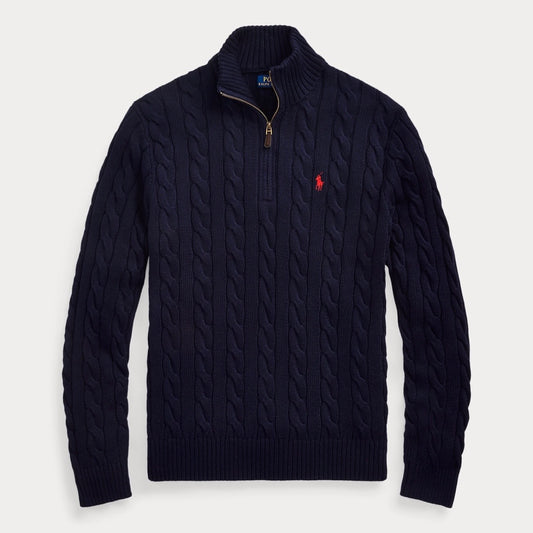 RALPH LAUREN POLO 1/4 ZIP NAVY