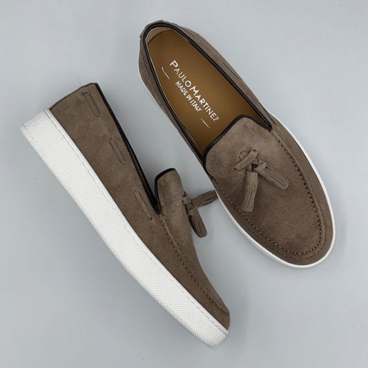 MOCASSIN PAULO MARTINEZ EN DAIM ORIGINAL ( TAUPE )