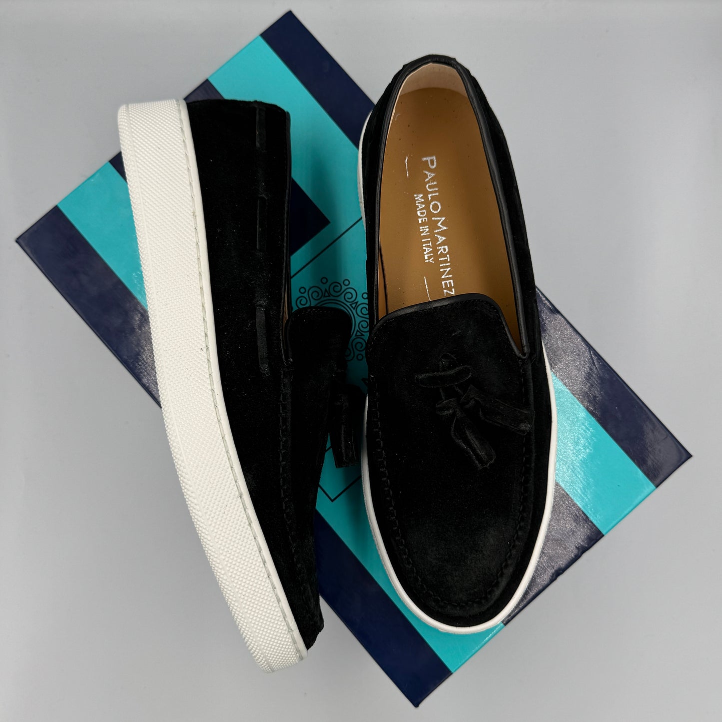 MOCASSIN PAULO MARTINEZ EN DAIM ORIGINAL ( NOIR )