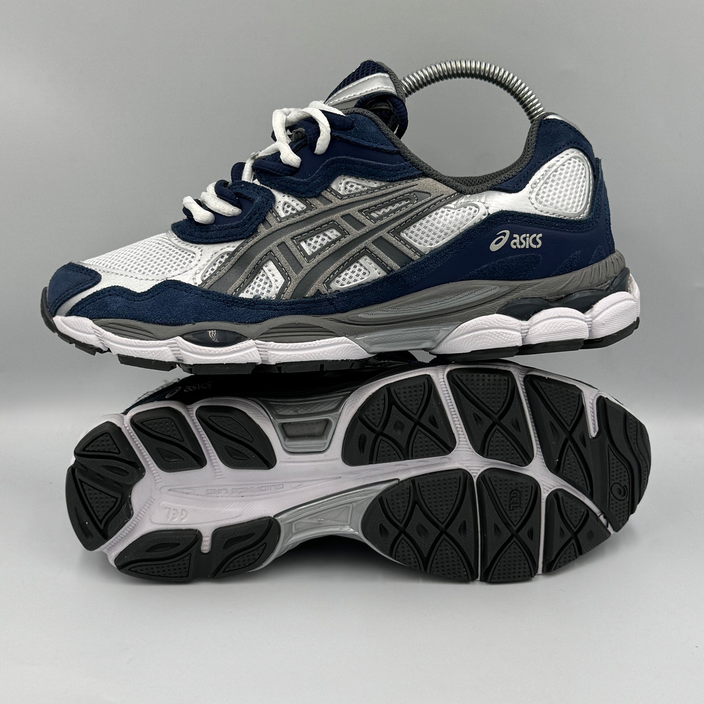 ASICS GEL NYC NAVY STEEL DOUBLE LACES