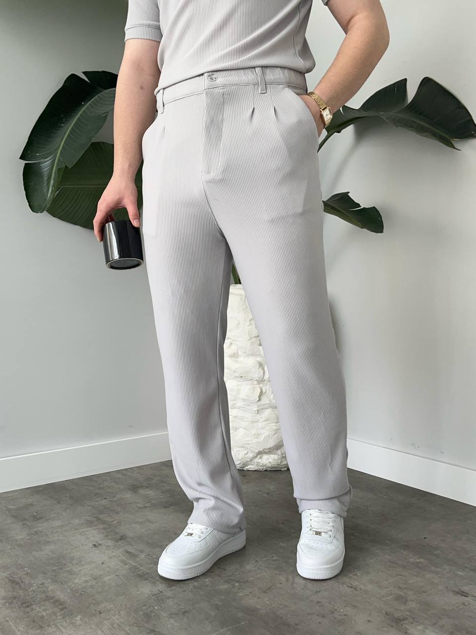 ENSEMBLE OLD MONEY GRIS CLAIR