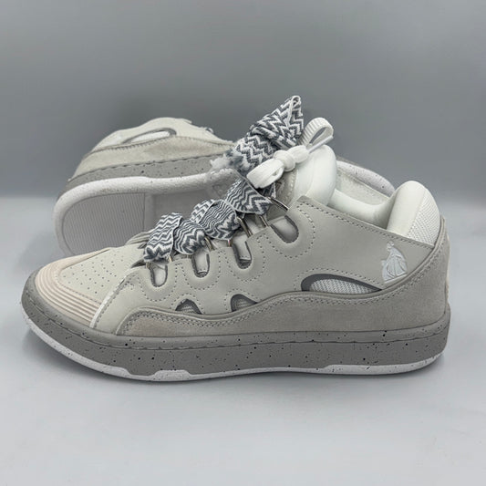 LANVIN CURB SNEAK WHITE GREY