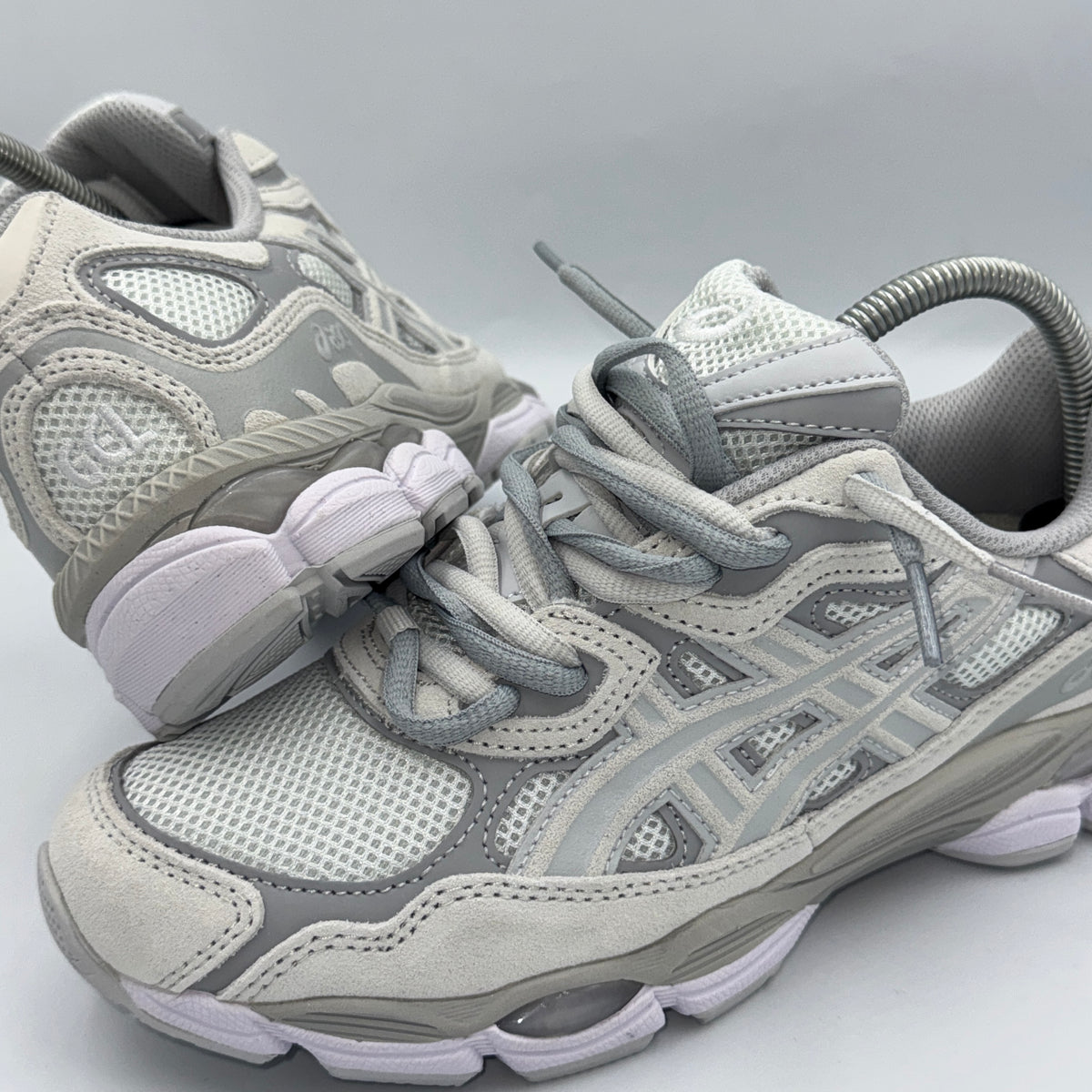 ASICS GEL NYC CLOUD GREY ☁️ DOUBLE LACES