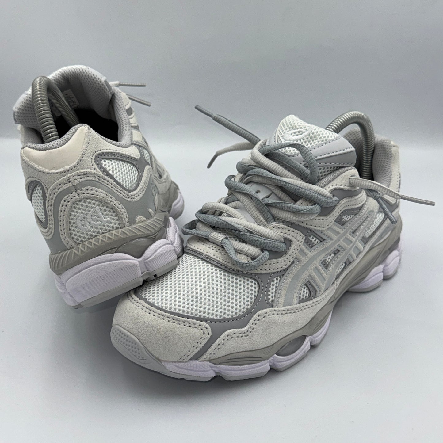 ASICS GEL NYC CLOUD GREY DOUBLE LACES ☁️