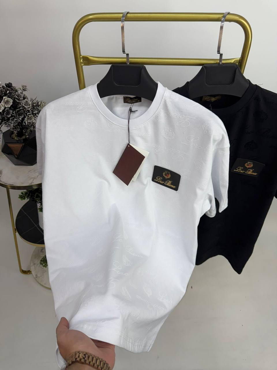 T-SHIRT LORO PIANA BLANC