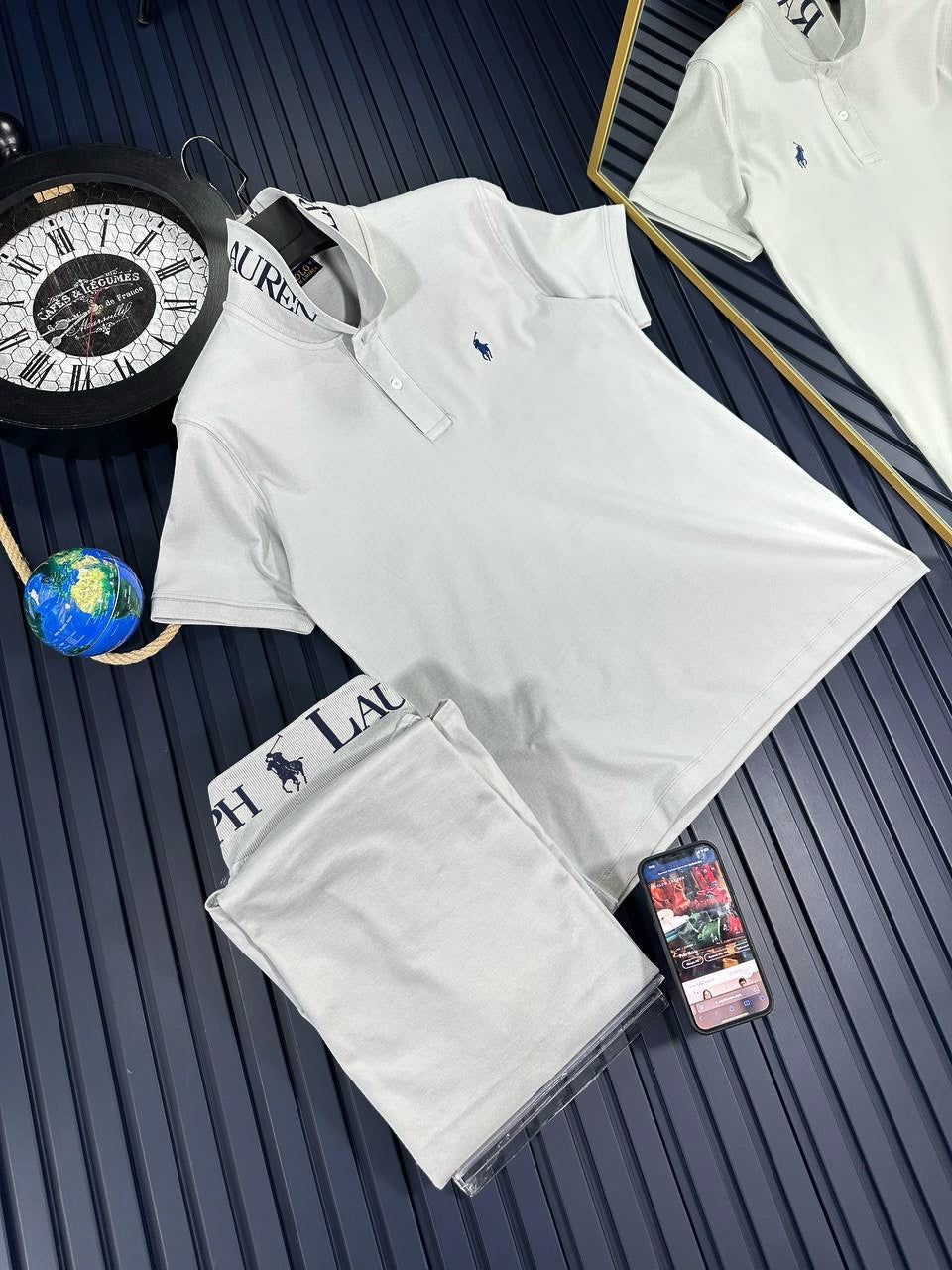 POLO RALPH LAUREN GRIS PERLE