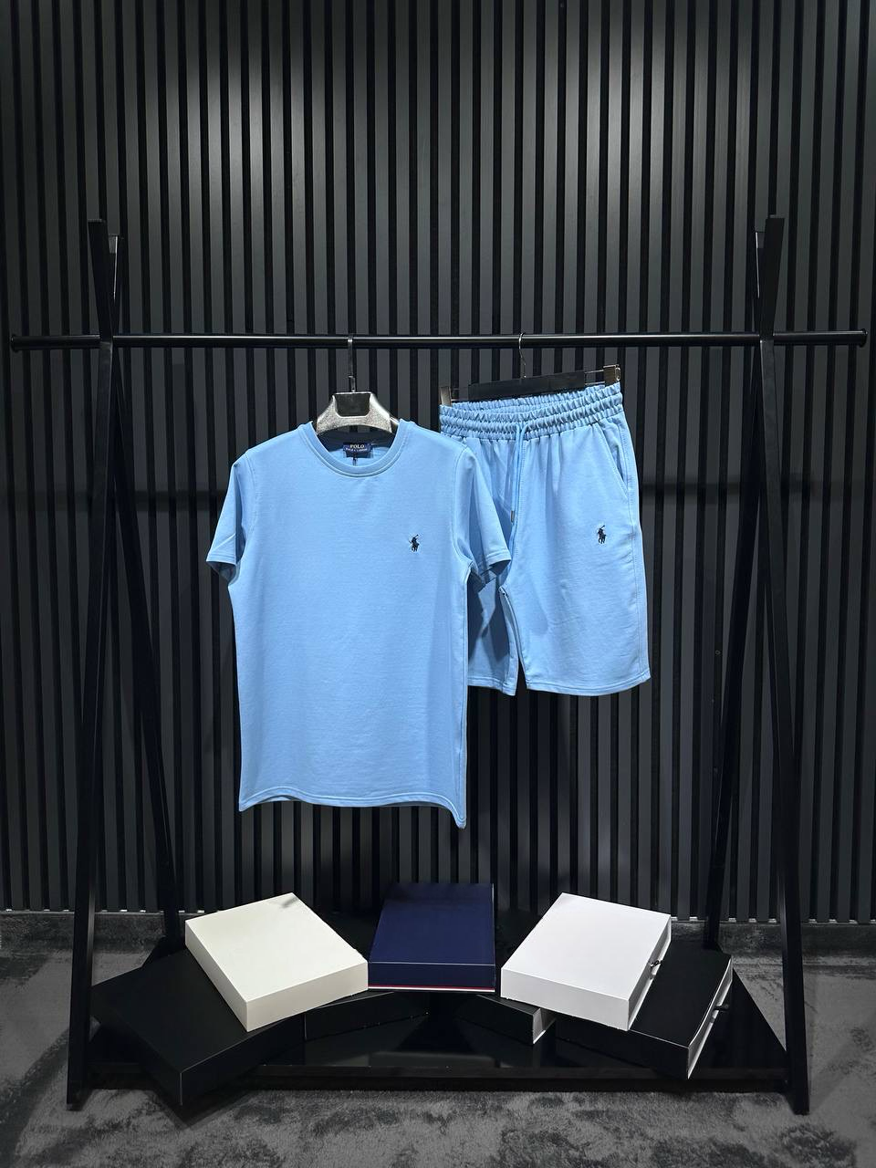 ENSEMBLE RALPH LAUREN BLEU CIEL