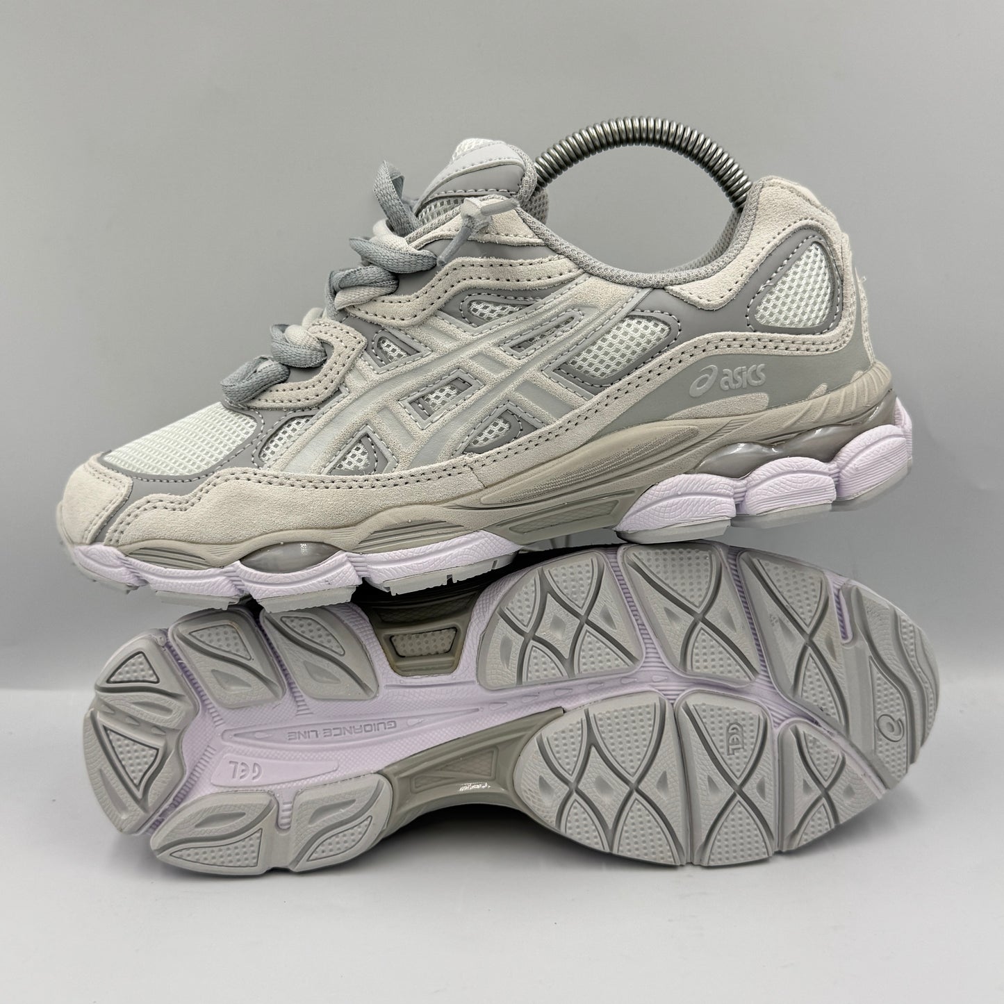 ASICS GEL NYC CLOUD GREY DOUBLE LACES ☁️