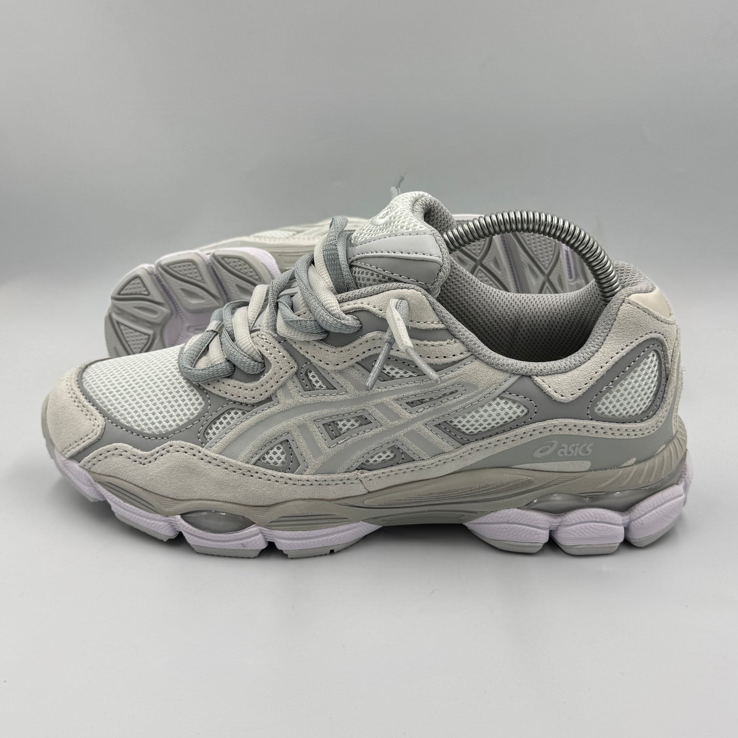 ASICS GEL NYC CLOUD GREY DOUBLE LACES ☁️